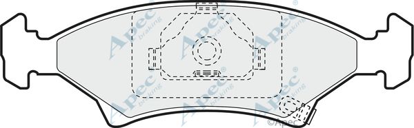 APEC BRAKING Bremžu uzliku kompl., Disku bremzes PAD922